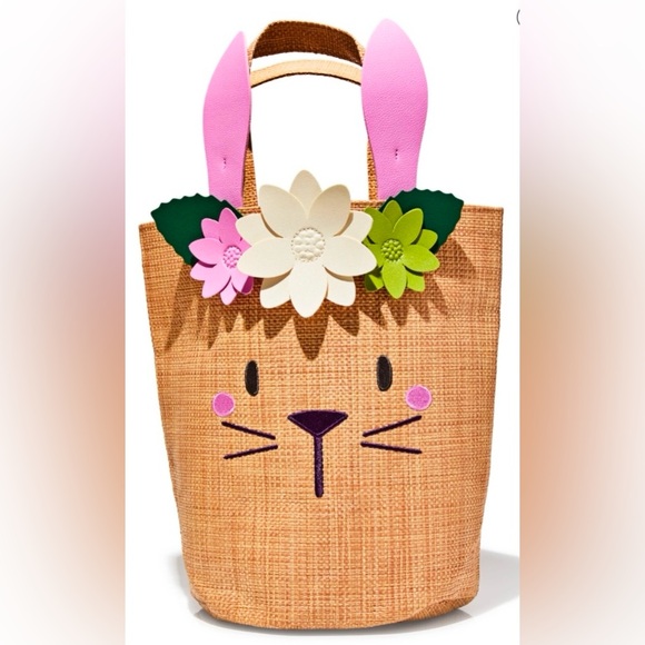 🆕🐰 BATH & BODY WORKS EASTER CANVAS MINI TOTE BAG. BRAND NEW WITH TAGS! - Picture 1 of 3